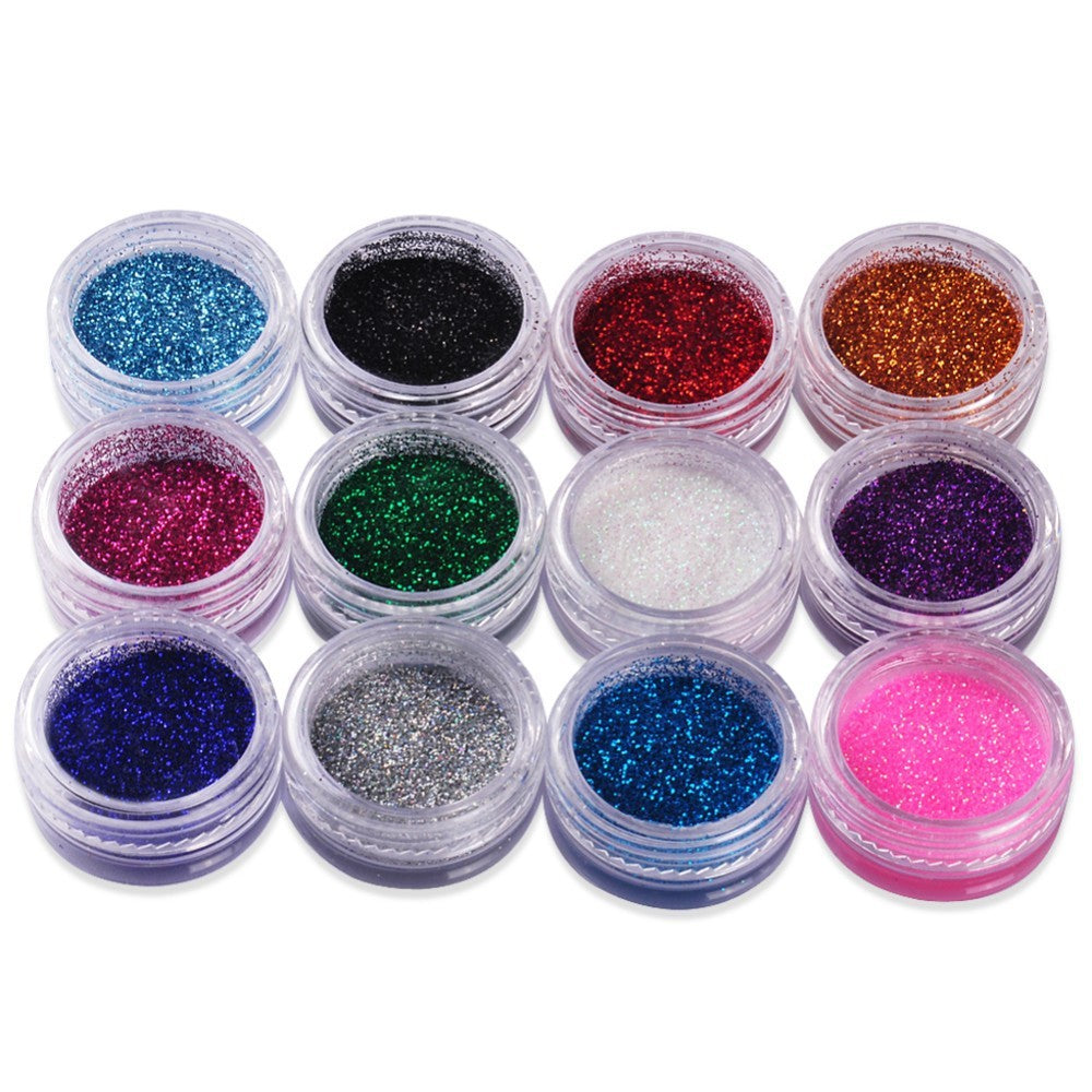 24 Color 3D Nail Art Decoration – Multi-Color Nail Accessories Set